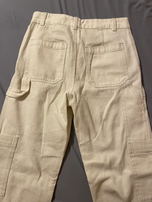 Beige Cargo Pants - Image 3