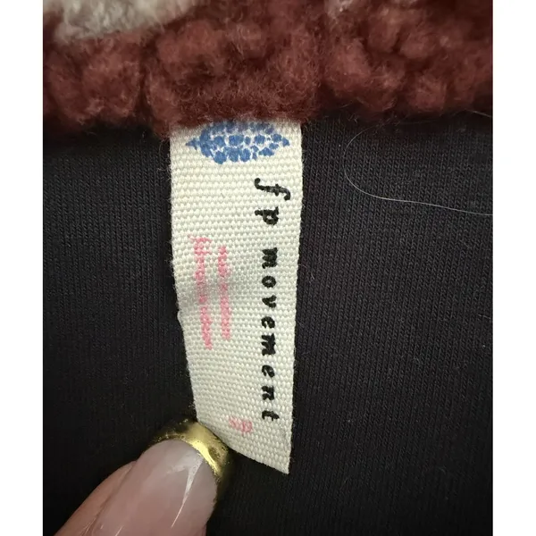 Free People Rocky Ridge Fleece Jacket Retro Gorpcore Women's Size Small - Image 12
