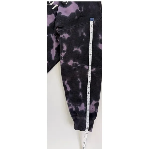 Goodie Two Sleeves Wednesday Nevermore Academy Tie‎ Dye Crewneck Sweatshirt Raven Gothic Medium - Image 7
