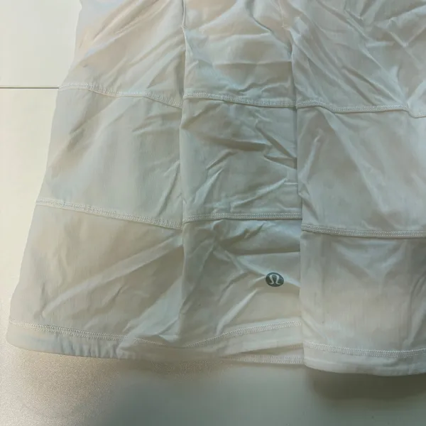 Lululemon Pace Rival Skirt Tall Womens 10 White Pleated Tennis Skort Activewear - Image 2