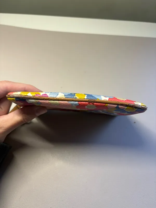 Colorful Vintage Coach Wristlet - Image 8