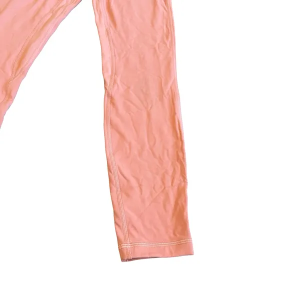 Lululemon High Waisted Pull-On Leggings Full Length Salmon Peach Size 4 Women's - Image 3