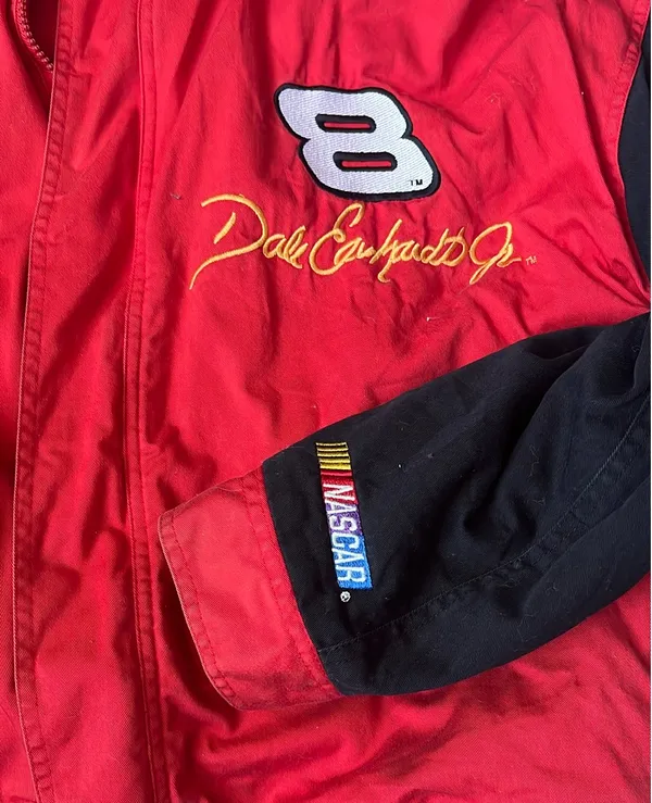 Dale Earnhardt Junior Budweiser Nascar Racing Jacket - Image 2