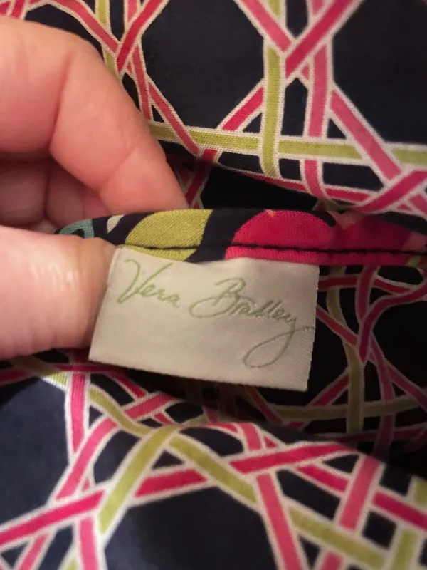 Retired Vera Bradley Hipster Crossbody Purse Bag Ribbons Pattern Breast Cancer - Image 11