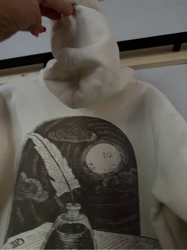 Taylor Swift TTPD The Manuscript Edition Cream Hoodie - Size M - Image 8