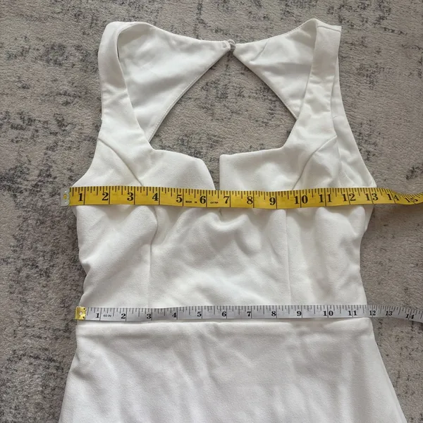 Lulus Everlasting Promise White Notched Backless Mermaid Maxi Dress Size XS NWT - Image 8