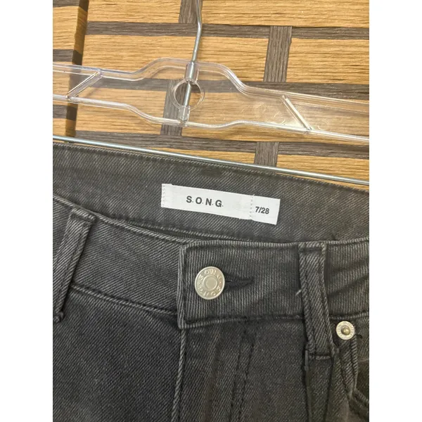 S.O.N.G. Ellie Low Bootcut Black‎ Jeans Size 7/28 - Image 7