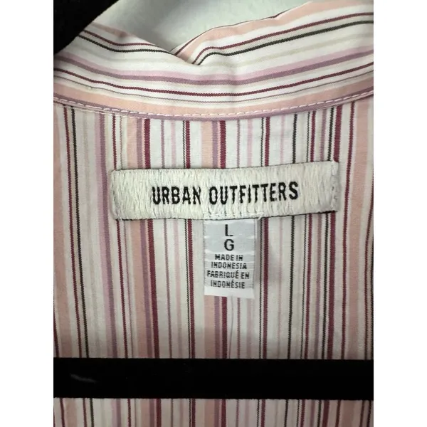 NWT Urban Outfitters Party Girl Sleeveless Shirt Vest Large Pink Y2K Academia - Image 8