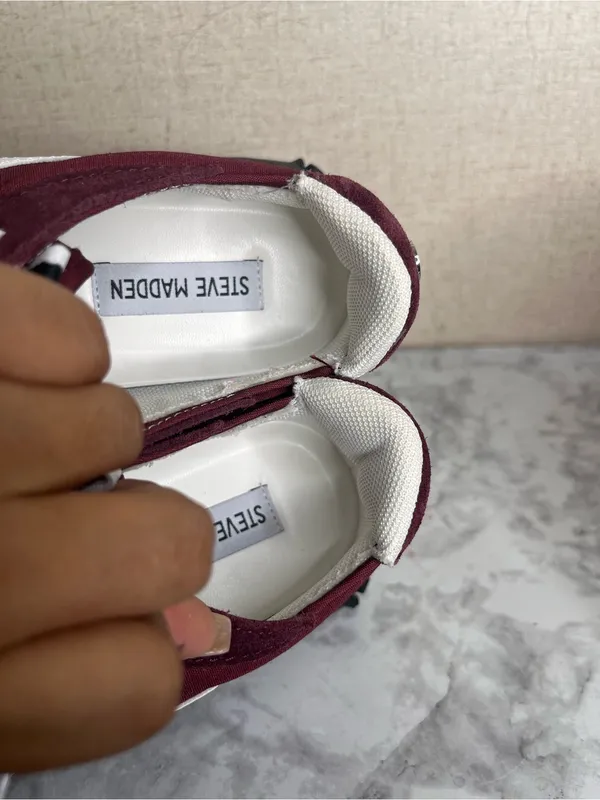 Steve Madden Campo lifestyle sneakers in wine - Image 7