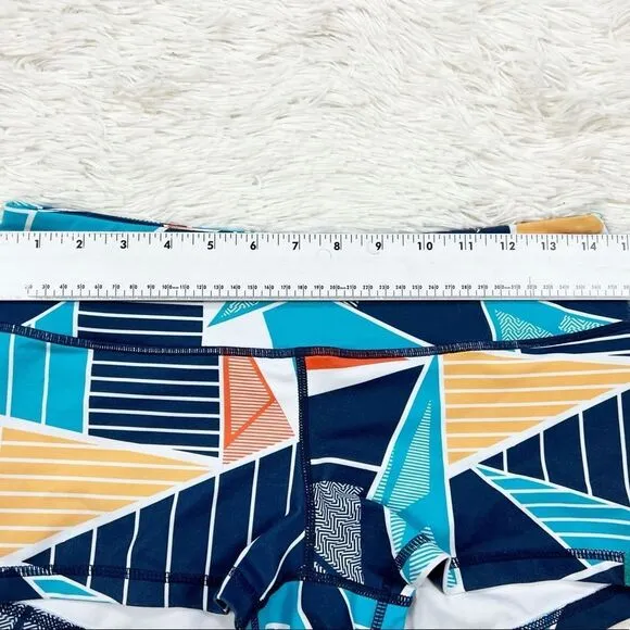 Wodbottom Blue Triangle Geometric Shorts 2.5"‎ CrossFit Workout Size Medium - Image 5