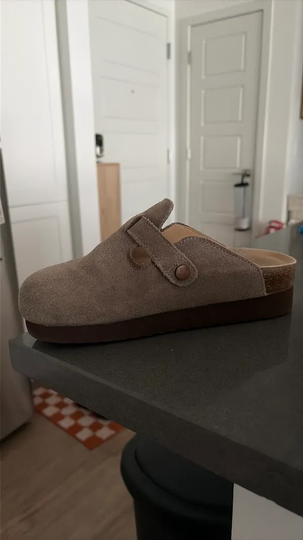 Platform suede clogs Brown Size 8.5 - Image 3
