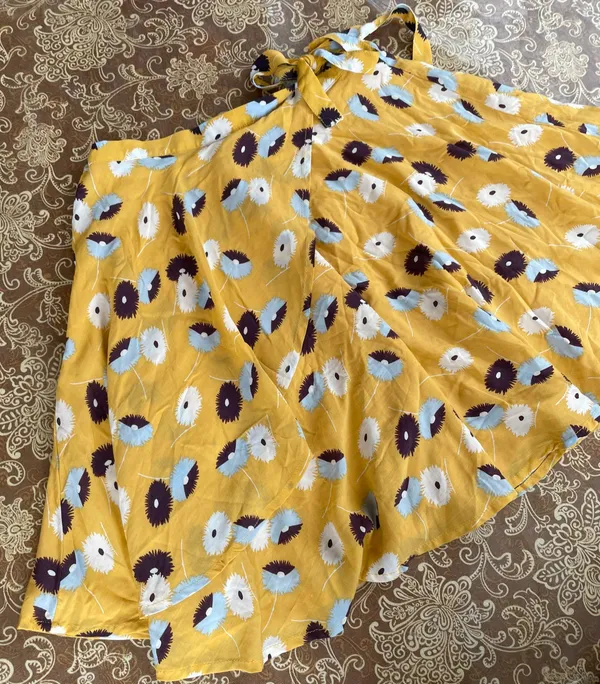 Kimchi Blue Floral Wrap Skirt - Image 4