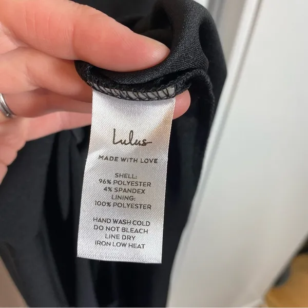 Lulus Keeper of My Heart Black One-Shoulder Maxi Dress size xs new nwt sexy - Image 4