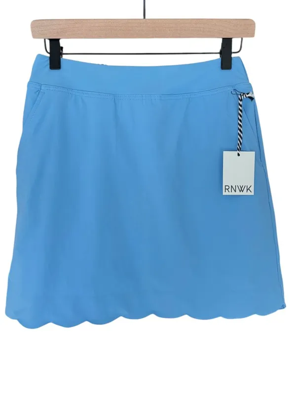 NWT Renwick Golf‎ Skort Blue Scallop Hem Womens XS Athletic Tennis Skirt - Image 2