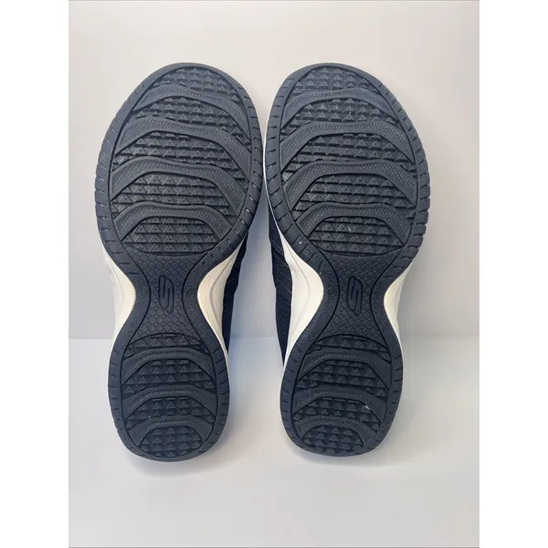 Skechers Women's 8.5 Navy Relaxed Fit Air-Cooled Memory Foam Slip On Shoes - Image 12