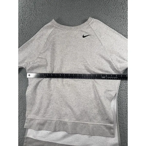 Nike Sweatshirt Women Small Swoosh Logo Tunic‎ Pullover Pocket Long Sleeve - Image 4