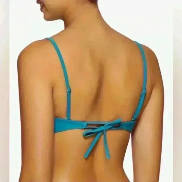 Hula‎ Honey NWT Women’s Bandeau Stretch Fringe Bathing Swimsuit Top Size M - Image 9