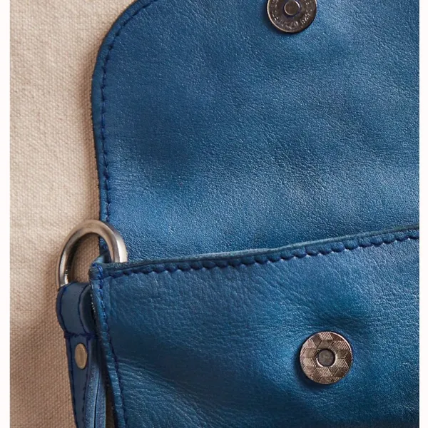 NWT Free People Leather Bag Lanyard in Lapis - Image 6