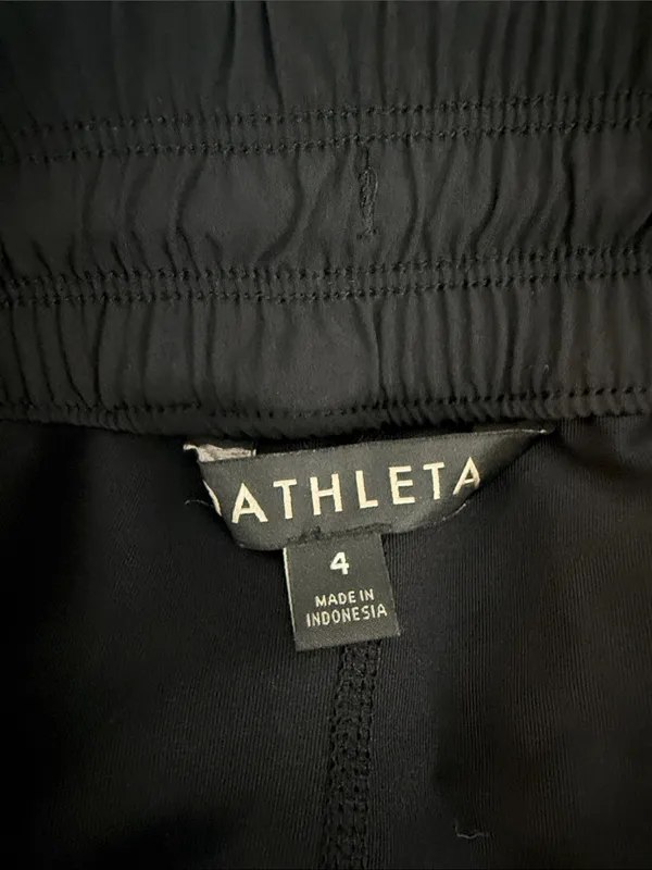 Athleta Black Zip Front Activewear Skort Size 4 - Image 6