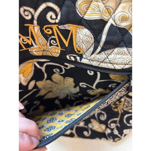 Y2K Vera Bradley‎ Backpack Yellow Bird Floral Retired Quilted Cotton Bag - Image 4