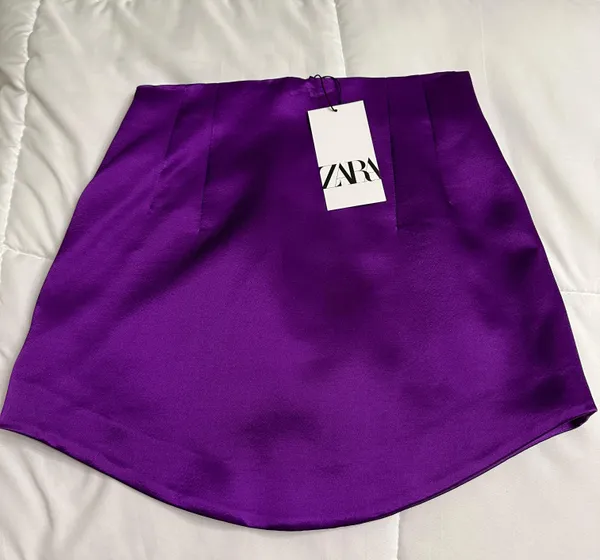 ZARA Purple Skirt - Image 2
