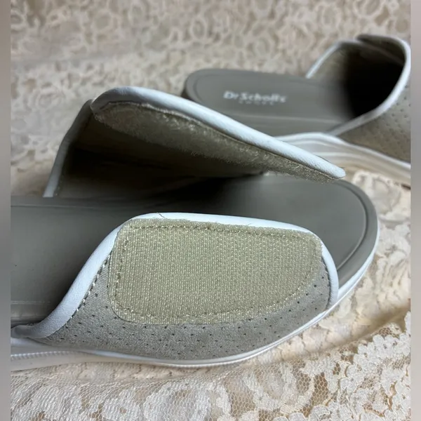 Dr. Scholl's Time Off Set Women's Adjustable Slide Sandals - Oyster Size 6 - Image 9