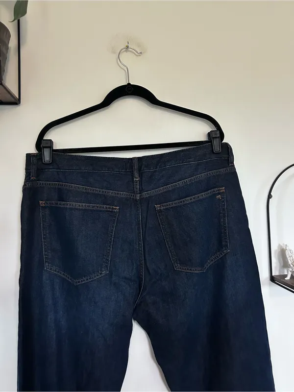 NWT Madewell The‎ Tall Curvy Dean Easy Straight Jean SoftDrape Foundry Wash 32T - Image 5