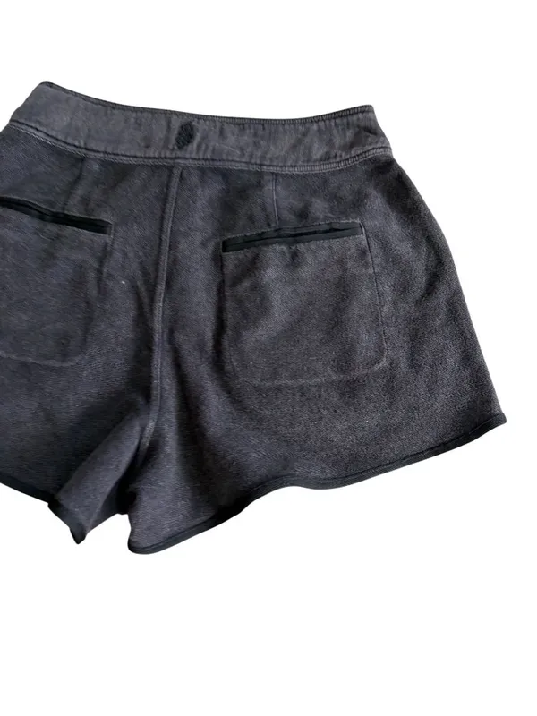 FREE PEOPLE Movement Gray Sweat Shorts Size Small - Image 4