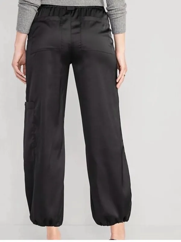Old Navy Satin Cargo Jogger Pants Size 14 NWT - Image 13