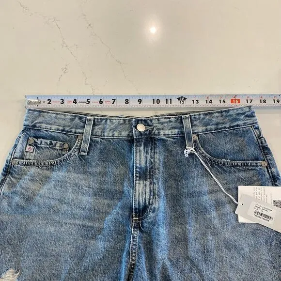 NWT AG-ED Denim Alexxis‎ Short High Rise Wedgie Shorts size 33 - Image 8
