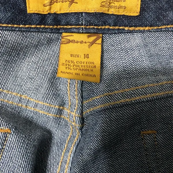 7 seven jeansmedium wash‎ jeans flare style women’s size 14 - Image 8