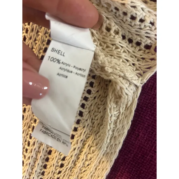 CUPSHE Apricot Open Knit Side Slit Cover Up Dress Swim Mini Belt Medium M - Image 6