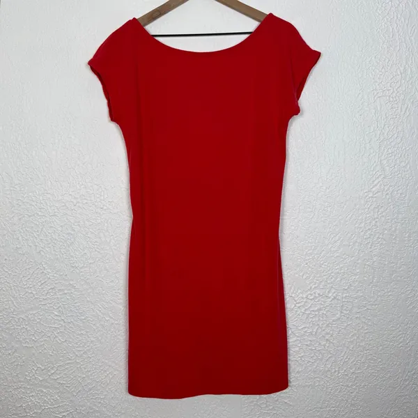 Free People Beach Rosalia Low Back Mini Dress Red Size XL - Image 2