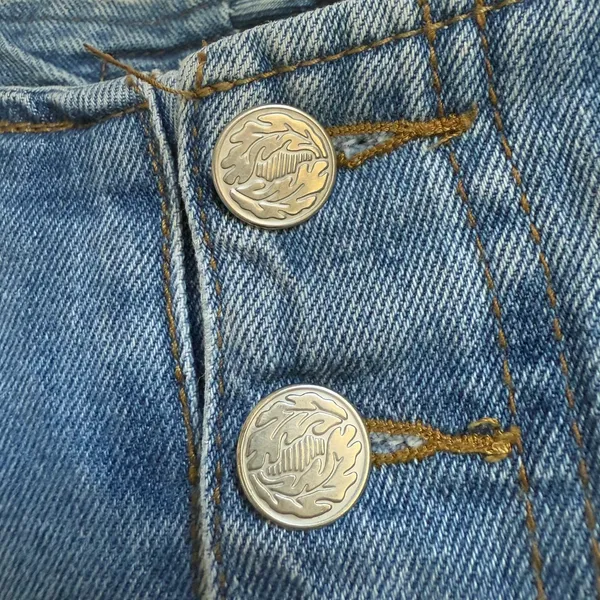 Vintage Hot And The Gang Size 5 Blue Denim Made in USA Flare Jeans Button Fly‎ - Image 6