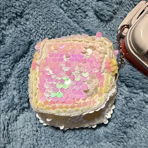 Handmade Orange Mini Suitcase Keychain - Image 8