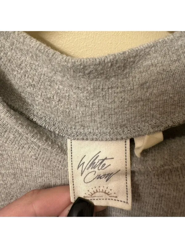 White Crow Mock Neck Sweater Small Color Block - Image 4