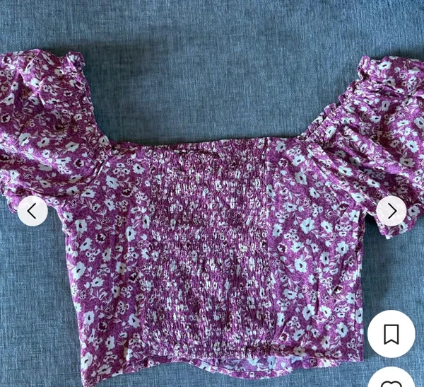 Elodie Floral Crop Top - Image 2