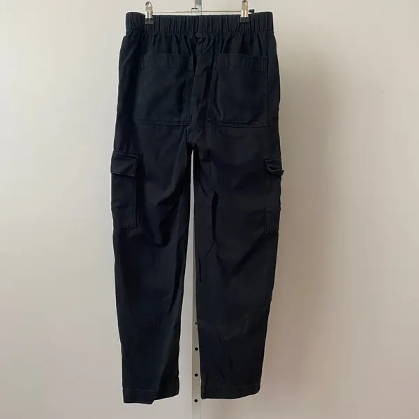 Gap Cotton Relaxed Gorpcore Hiking Utility Pockets Cargo Pants Small Black - Image 4