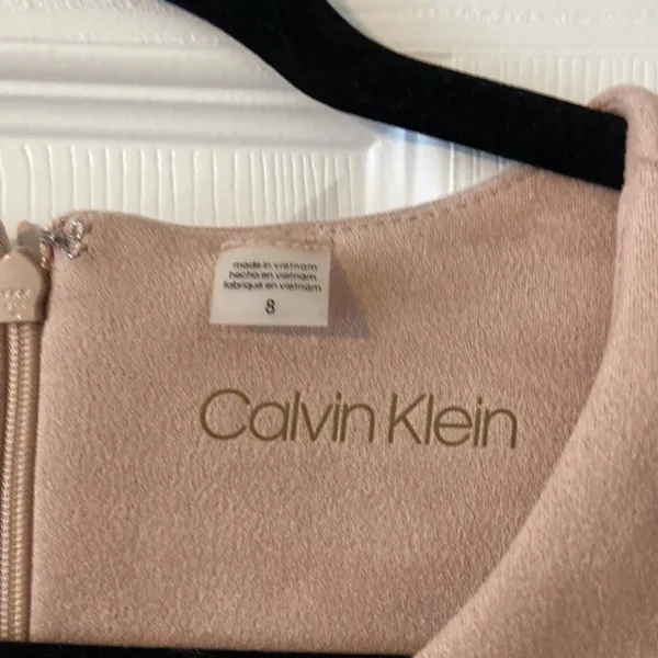 Calvin Klein light pink Sleeveless Sheath Dress Crew Neck size 8 brand new - Image 3