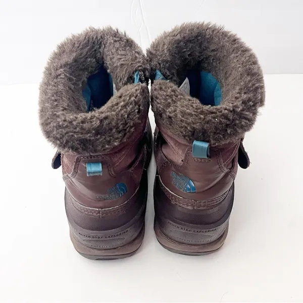 THE NORTH FACE Brown Chilkat lll Heat Seeker Mid Calf Fur Trim Boots 8.5 Winter - Image 6