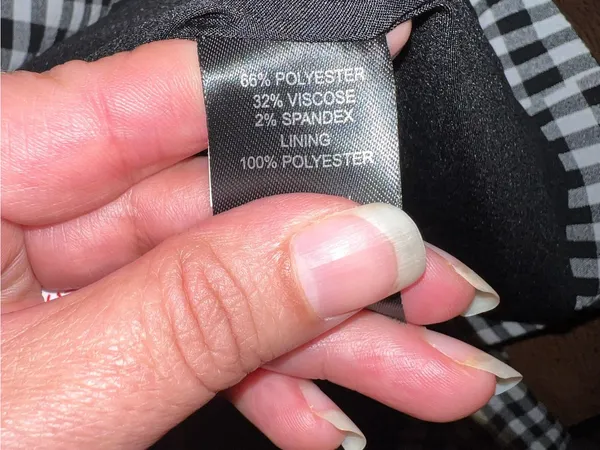 Maison D’ Amelie Black & White Gingham Double-Breasted Blazer - Image 6