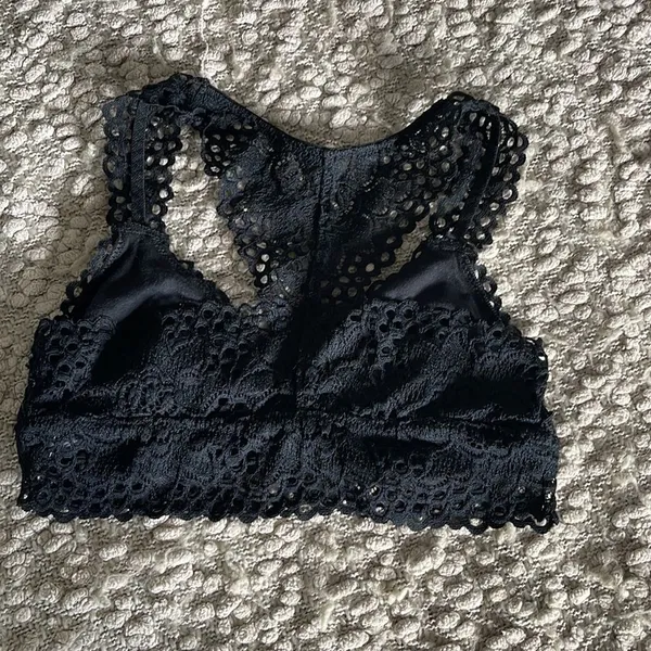‎Aerie Black lace bralette.Size Small - Image 2