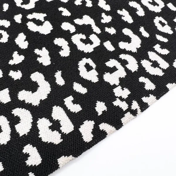 Rebecca Taylor Womens Knit Dress Large Leopard Animal Print Mob Wife Bold‎ Glam - Image 7