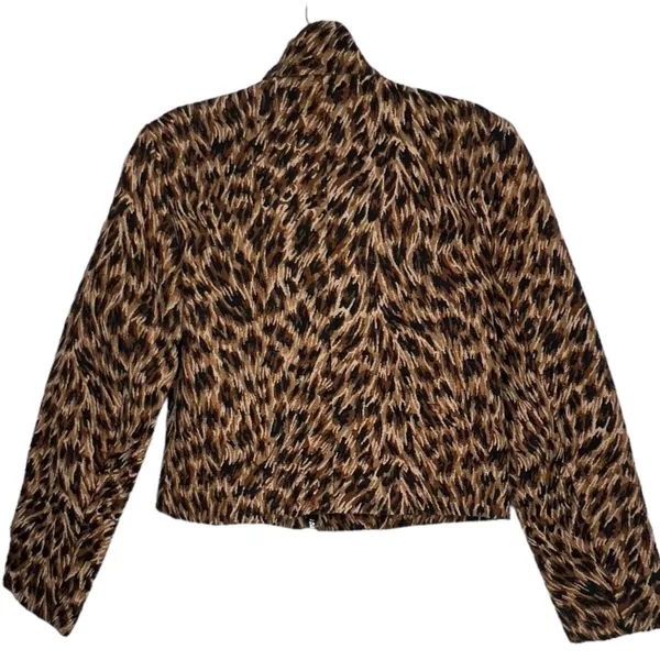 Vintage Soiree Animal Print Jacket‎ Black Size XS - Image 6