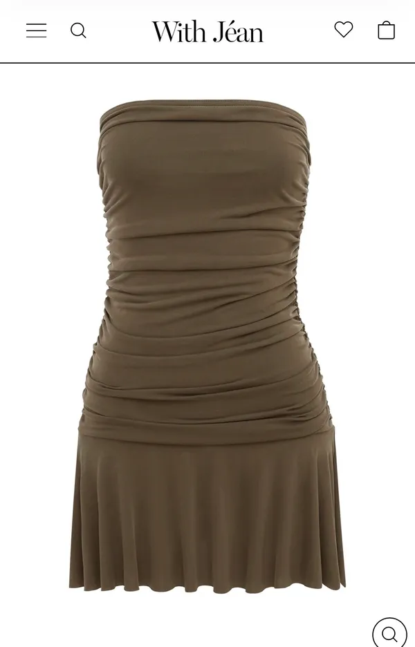 With Jean Rayna Dress Brown  - Image 2