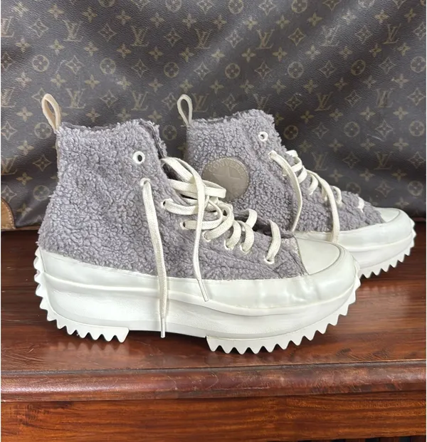 Converse Run Star Hike High Sherpa Platform Sneakers - Image 2