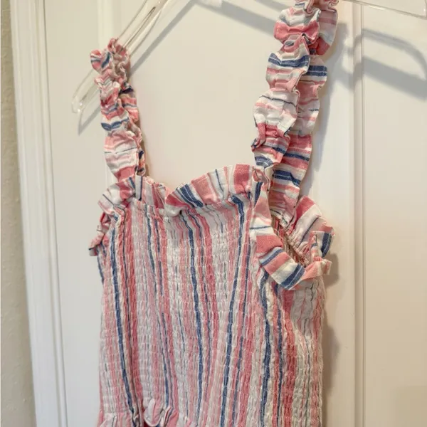 STELLAH Striped Smocked Maxi Dress‎ size Large - Image 2
