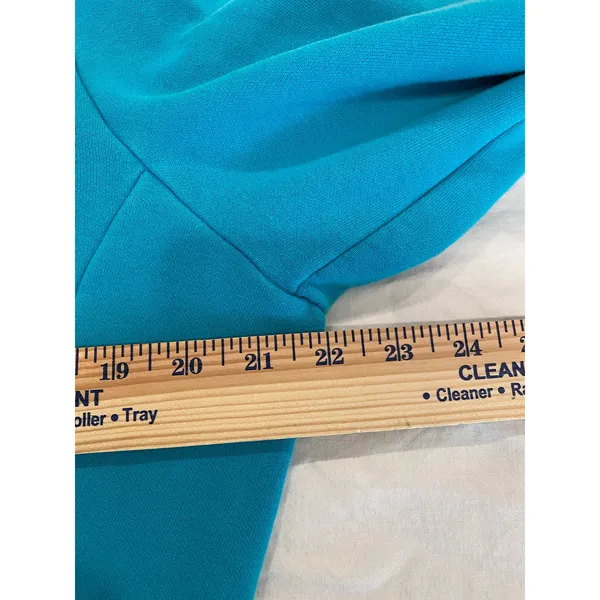 The North Face Printed Long Sleeve Drawstring Hoodie Blue Women Large Classic - Image 10