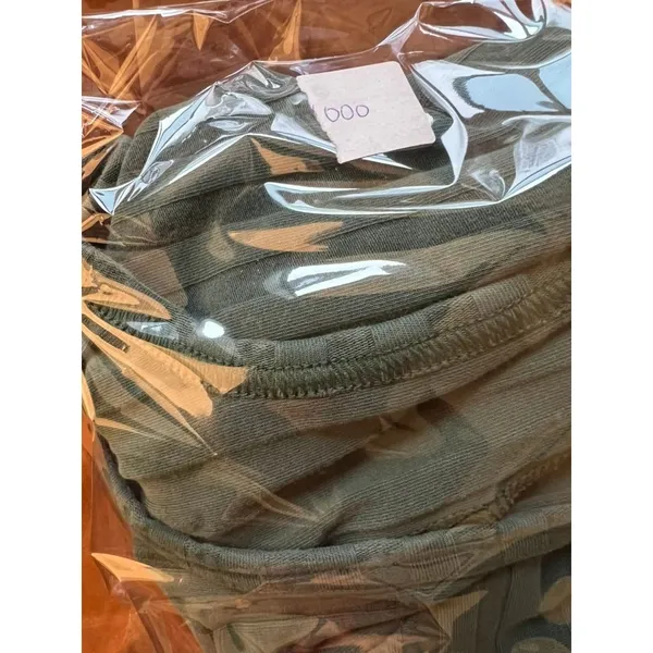 OFFLINE by Aerie Med OG Rib Crop‎ Top Forest Green Square Neck Athleisure Preppy - Image 5