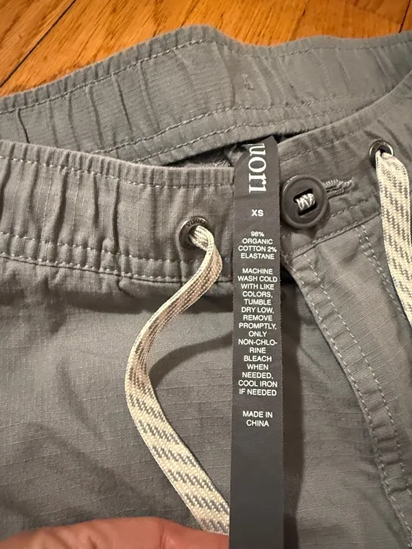 Vuori rip stop drawstring pant army green size XS - Image 2